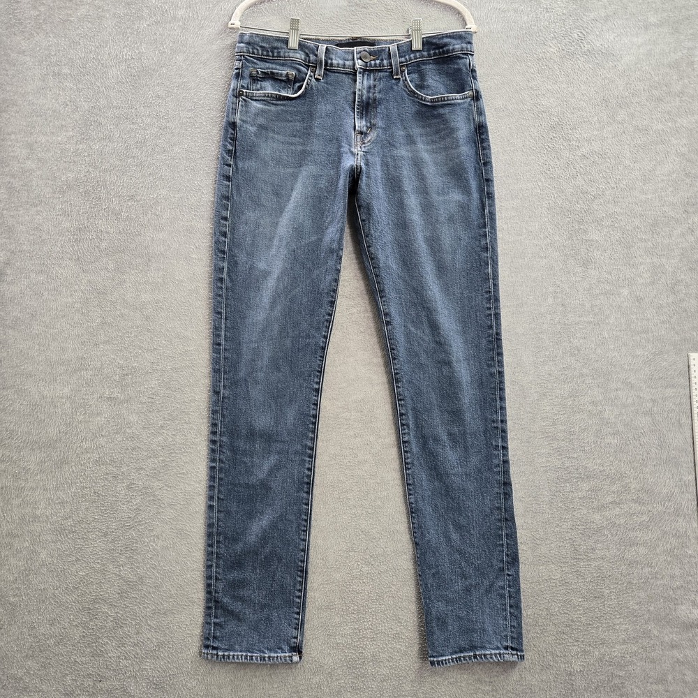 J Brand Men Pants 31 Blue Denim Tyler Taper Cotton Elastane